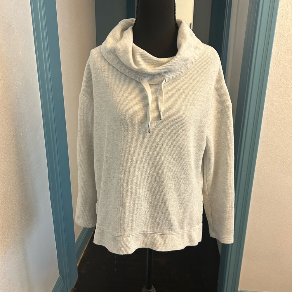 Banana Republic Light Gray Cowl Neck Sweatshirt